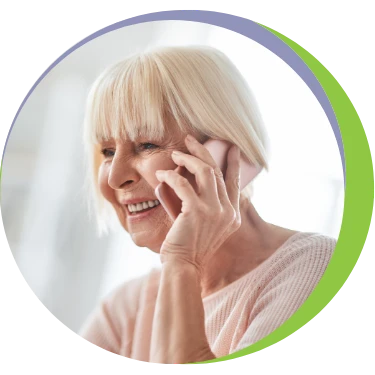 senior woman on phone